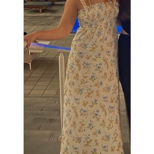 Zara floral maxi dress